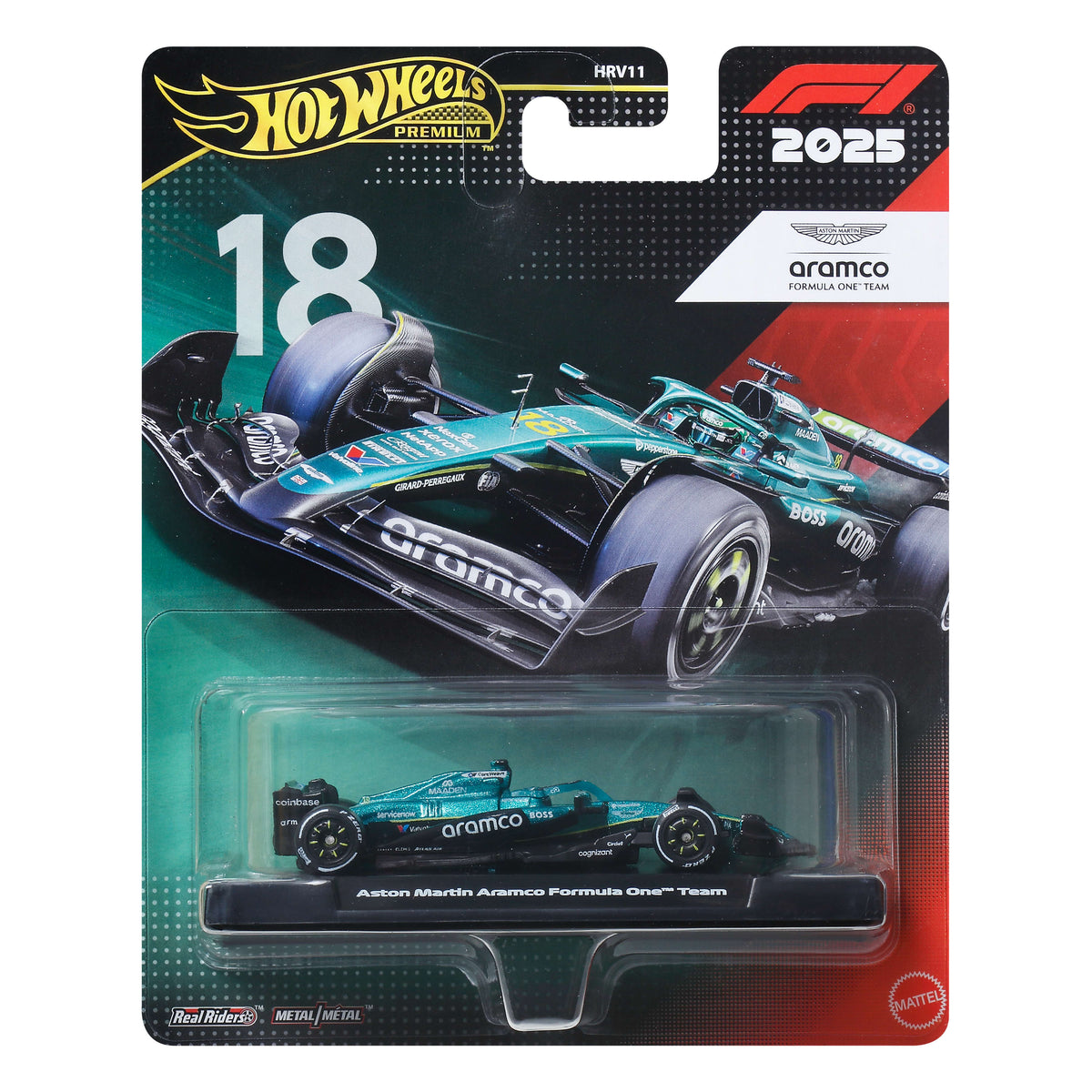 Hot Wheels Premium 2025 Formula 1 Aston Martin Aramco Team #18