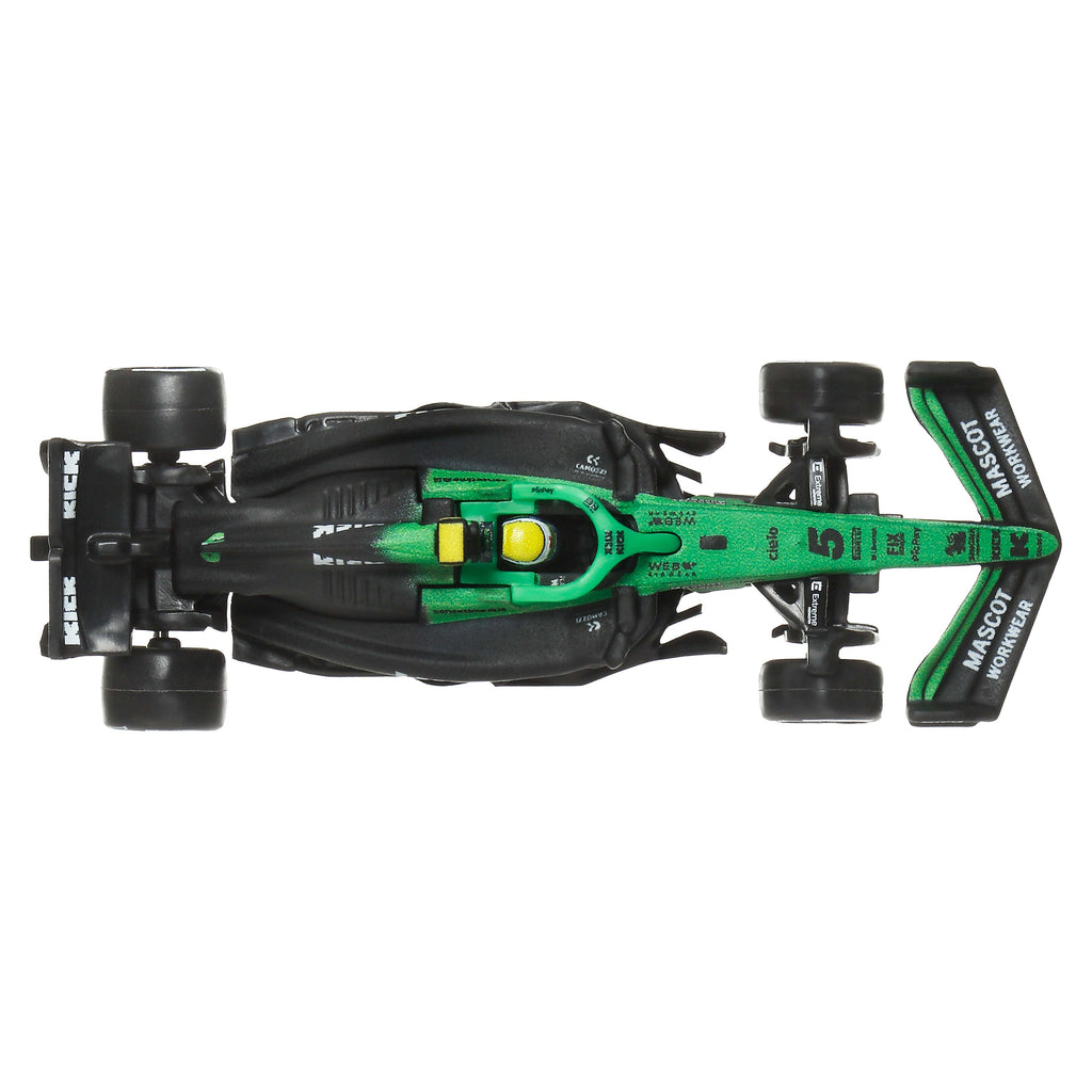 Hot Wheels Premium KICK Sauber 2025 Formula 1 Team #27 Nico Hülkenberg & Team #5 Gabriel Bortoleto