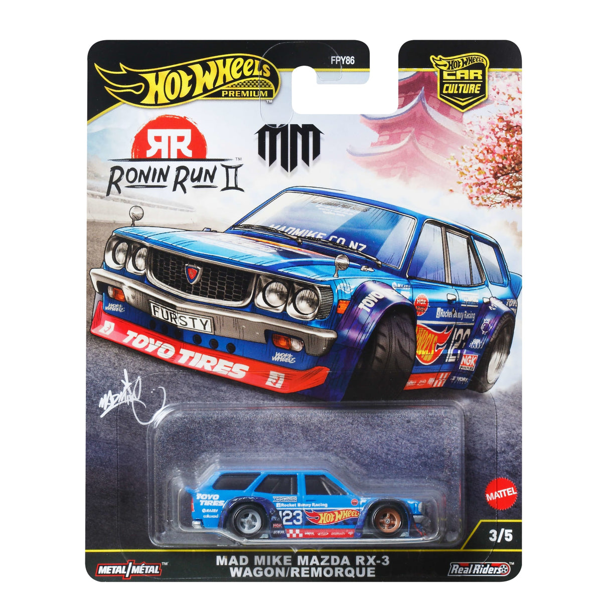Hot Wheels Premium Car Culture Made Mike Mazda RX-3 Wagon