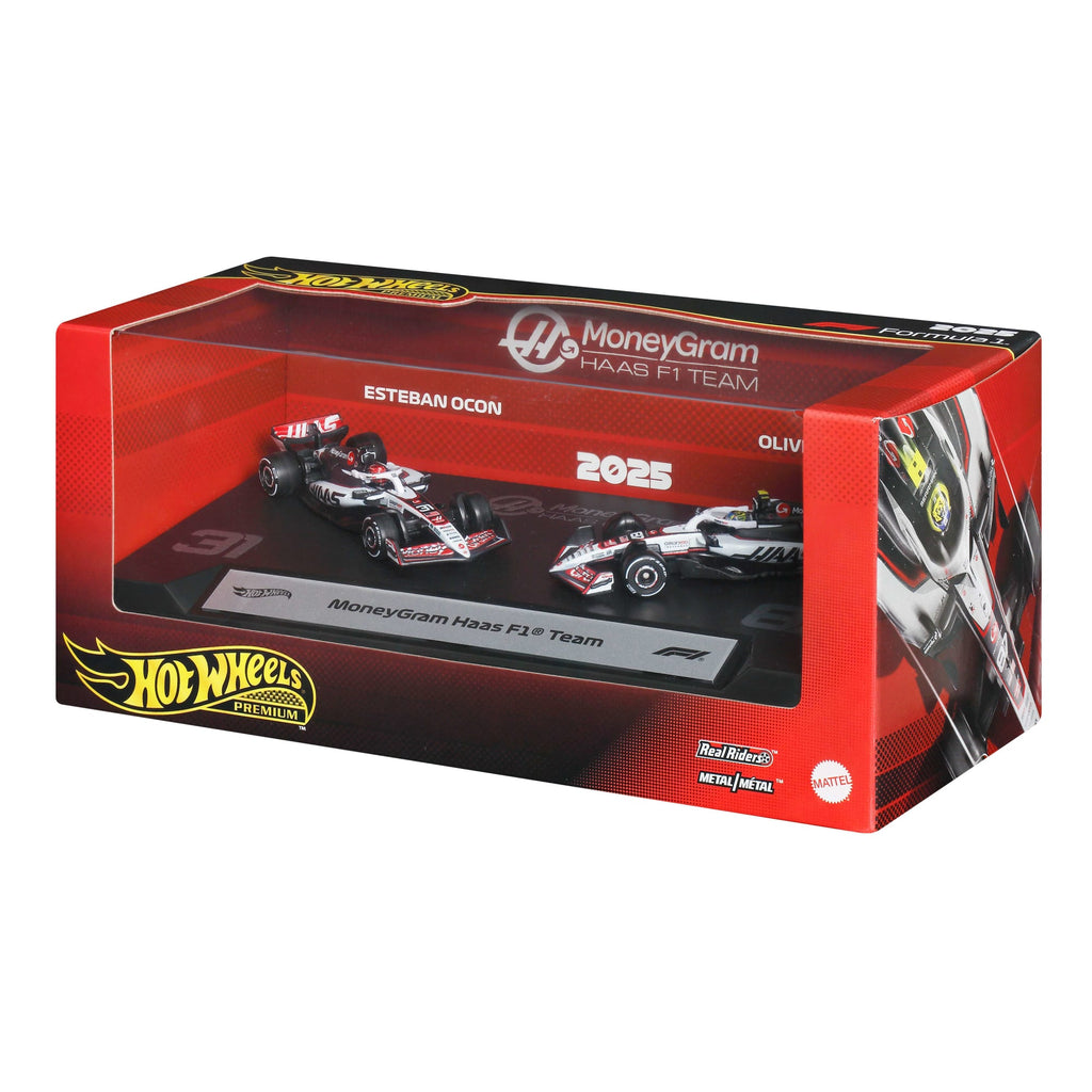 Hot Wheels Premium MoneyGram Haas 2025 Formula 1 Team #31 & Team #87