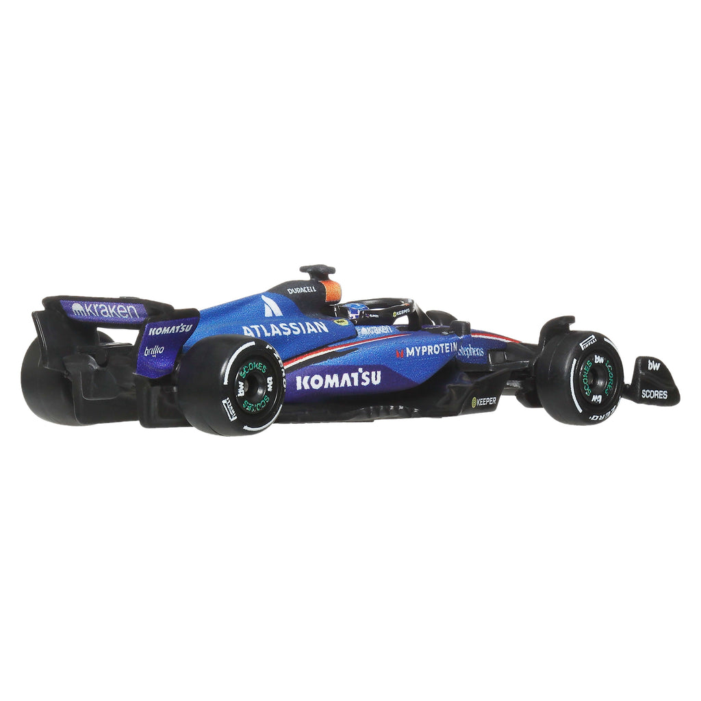 Hot Wheels Premium Atlassian Williams Racing 2025 Formula 1 Team #23 Alex Albon & Team #55 Carlos Sainz