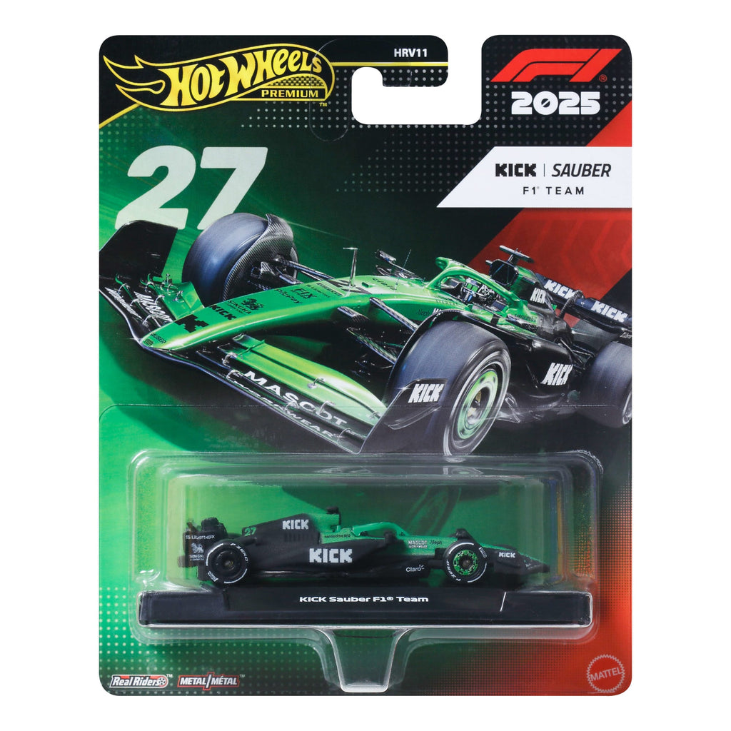 Hot Wheels Premium Kick Sauber 2025 Formula 1 Team #27