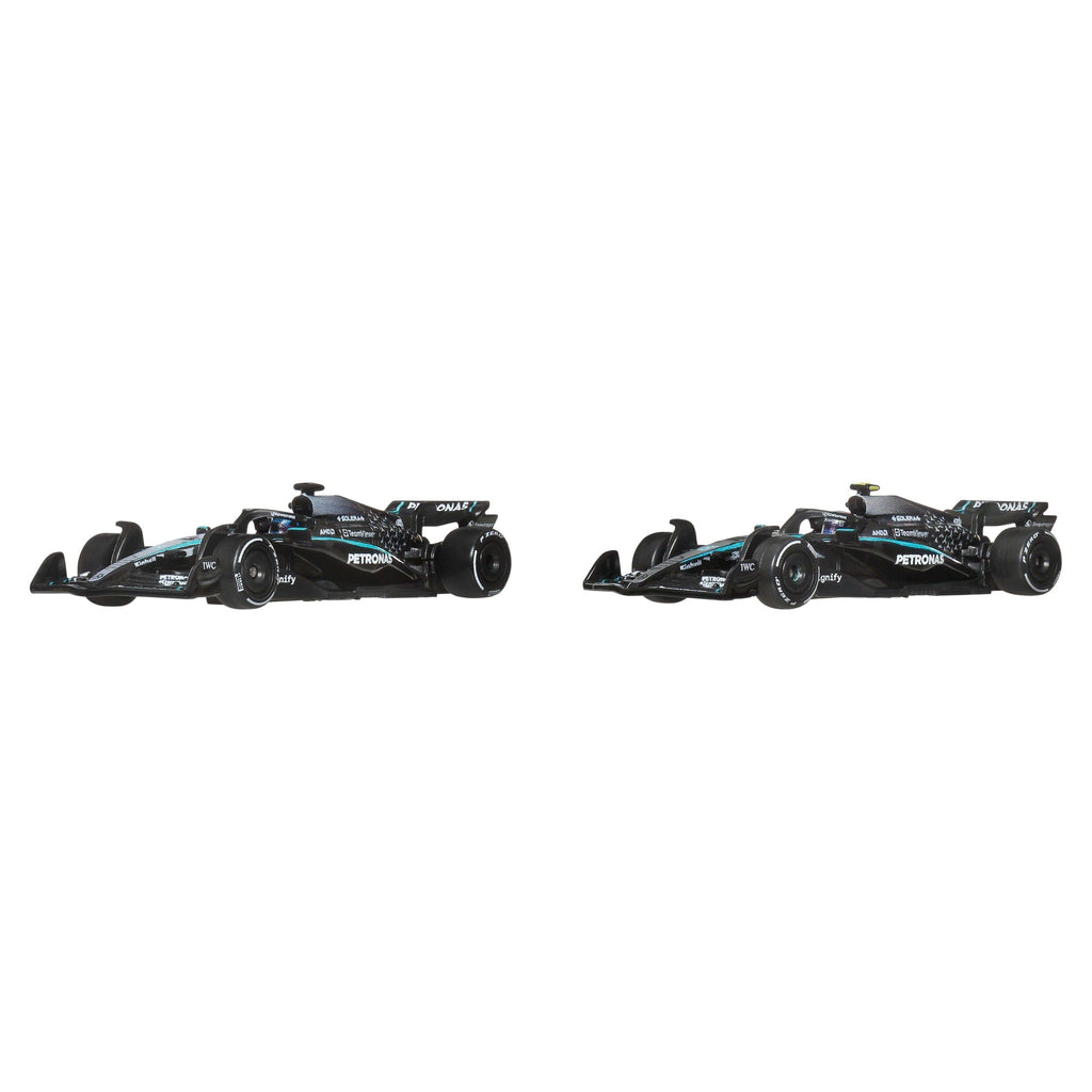 Hot Wheels Premium Mercedes 2025 Formula 1 Team #63 & Team #12