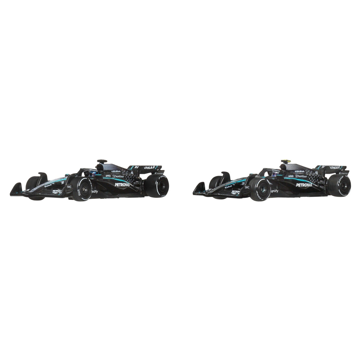 Hot Wheels Premium Mercedes 2025 Formula 1 Team #63 & Team #12
