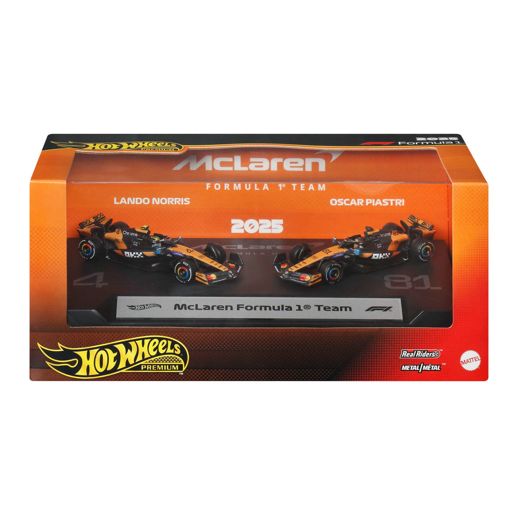 Hot Wheels Premium McLaren 2025 Formula 1 Team #81 & Team #4