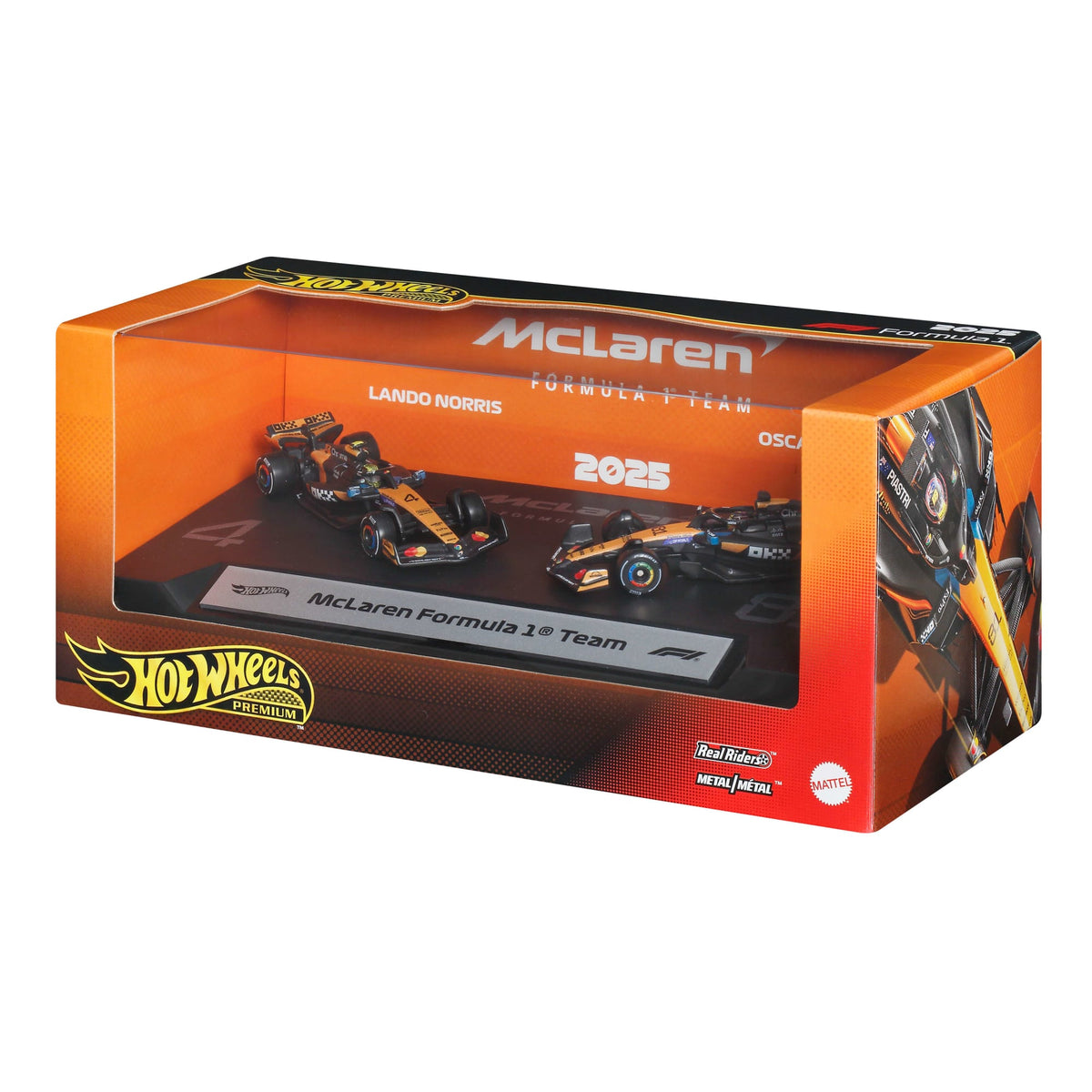 Hot Wheels Premium McLaren 2025 Formula 1 Team #81 & Team #4