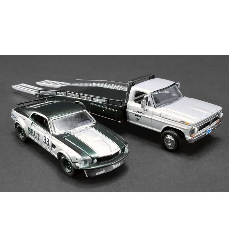 ACME Allan Moffat's 1969 Trans Am Mustang with Ford F-350 Ramp Truck 1:64