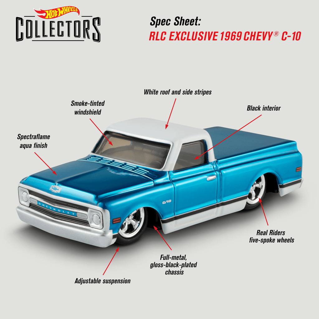 Hot Wheels RLC Exclusive 1969 Chevy C-10 GLH94