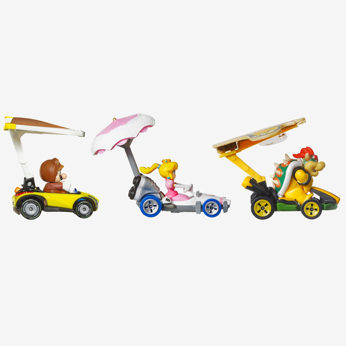 Hot Wheels Mario Kart Vehicle + Glider, Set of 3