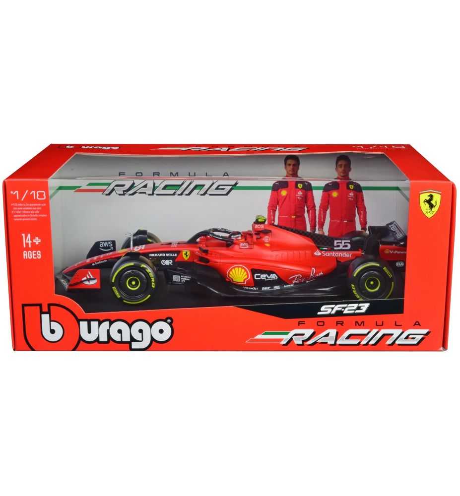 Bburago Ferrari SF-23 #55 Carlos Sainz Formula 1 2023 1:18