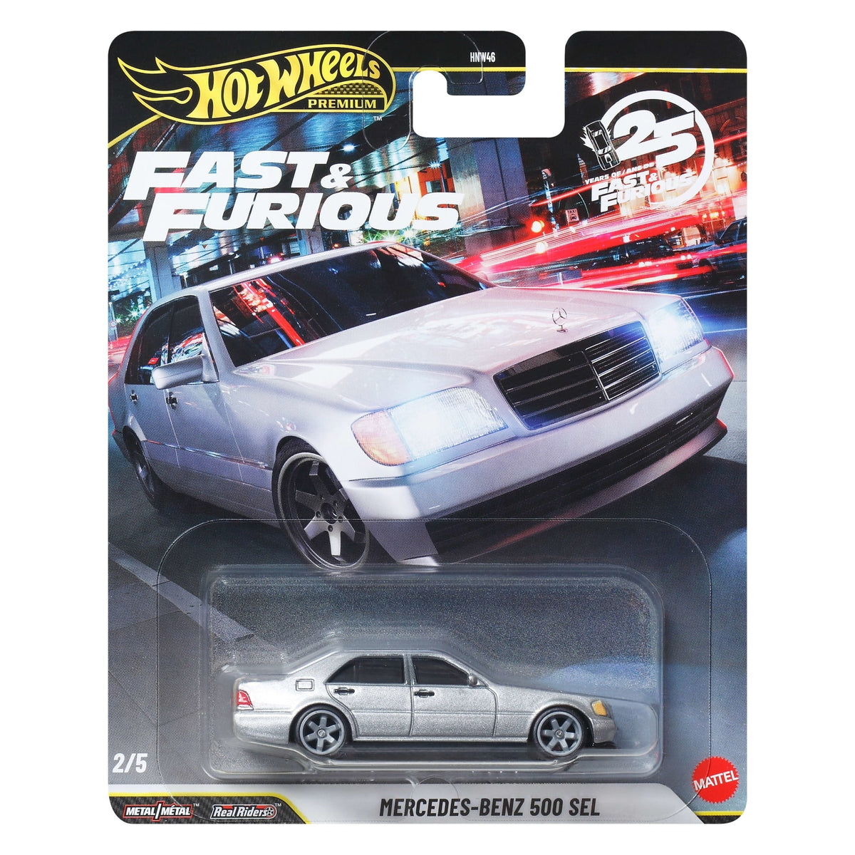 Hot Wheels Premium Fast & Furious Mercedes-Benz 500 SEL JHW67