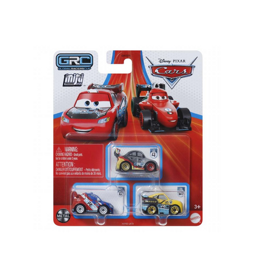 Disney Pixar Cars Mini Racers 3-Pack Raoul ÇaRoule, Max Schnell & Cruz Ramirez