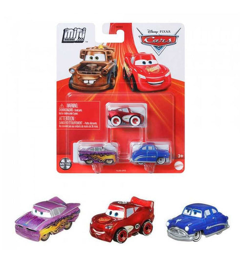 Disney Pixar Cars Mini Racers 3-Pack Ramone, Doc Hudson & Lightning McQueen