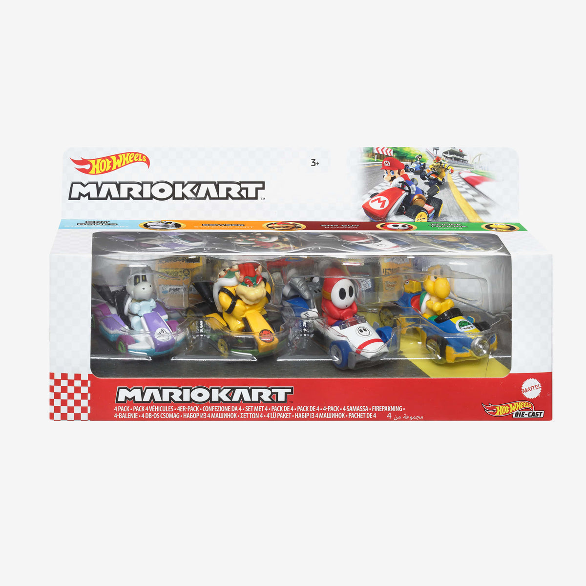Hot Wheels Mario Kart Vehicles 4-Pack HDB23