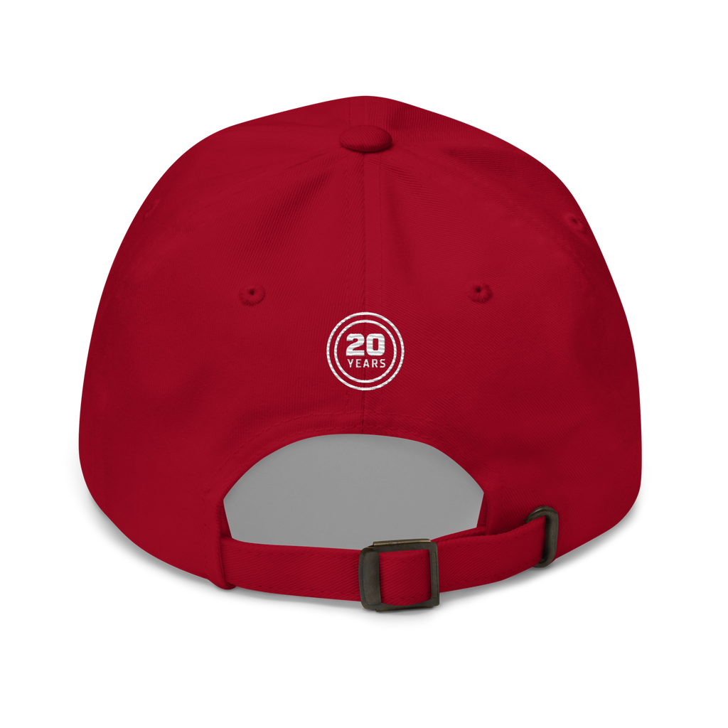 Hot Wheels Red Line Club 20th Anniversary Retro Logo Hat Red
