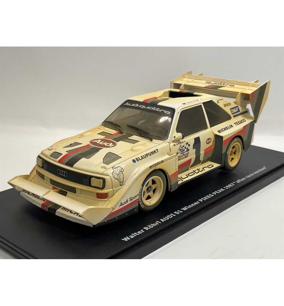 CMR Audi Sport Quattro S1 E2 Pikes Peak 1987 Winner Röhrl Dirty Version 1:18
