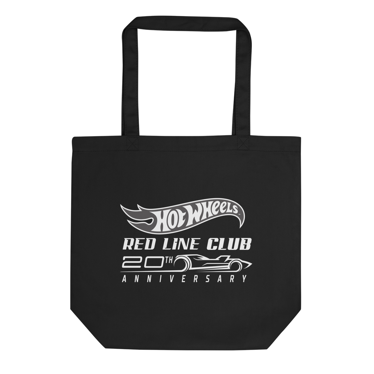 Hot Wheels Red Line Club 20th Anniversary Silhouette Logo Tote Black
