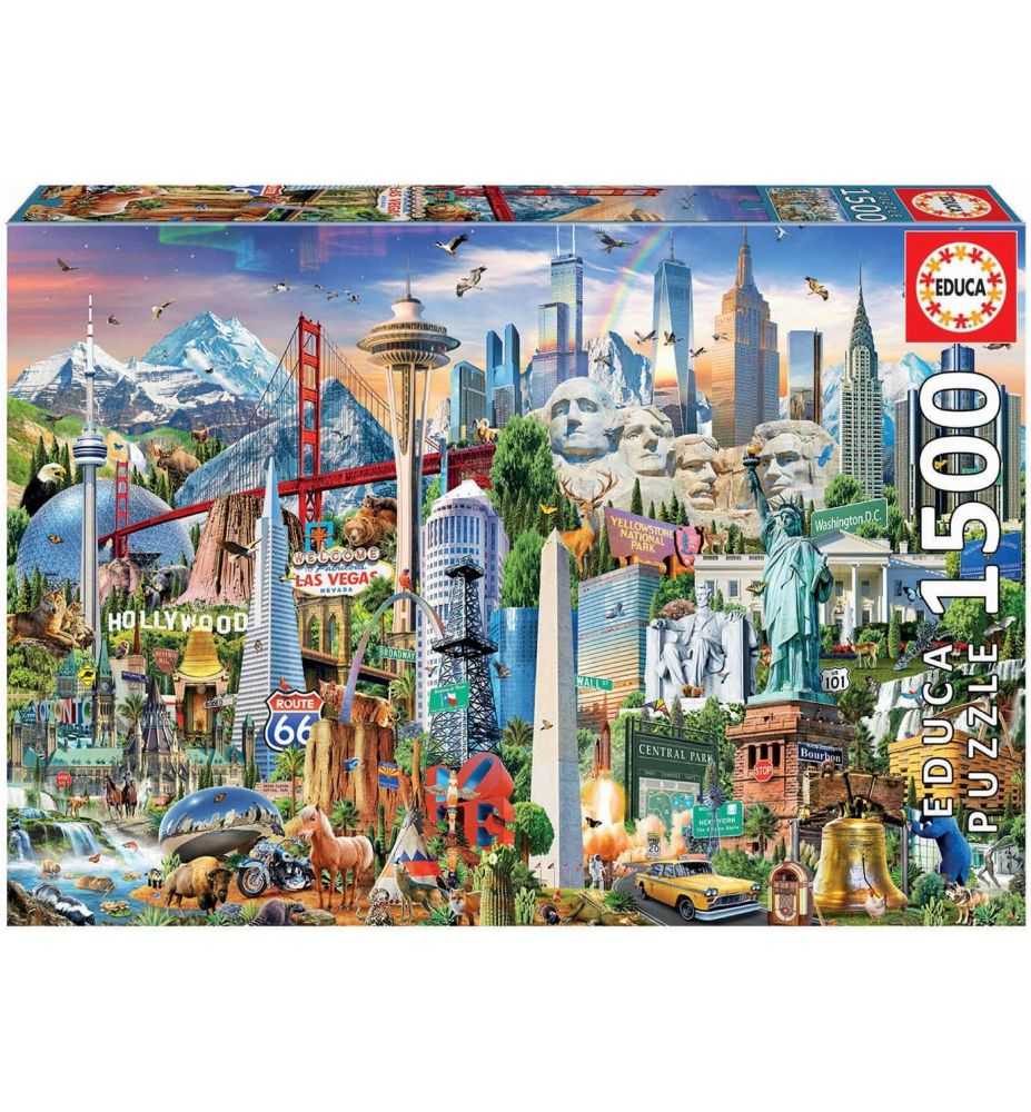 Educa Puzzle Symbols of North America 1500 Pieces
