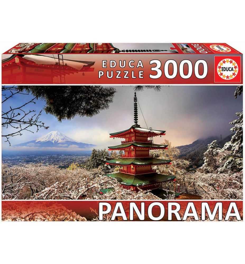 Educa Puzzle Mount Fuji and Chureito Pagoda, Japan 3000 Pieces