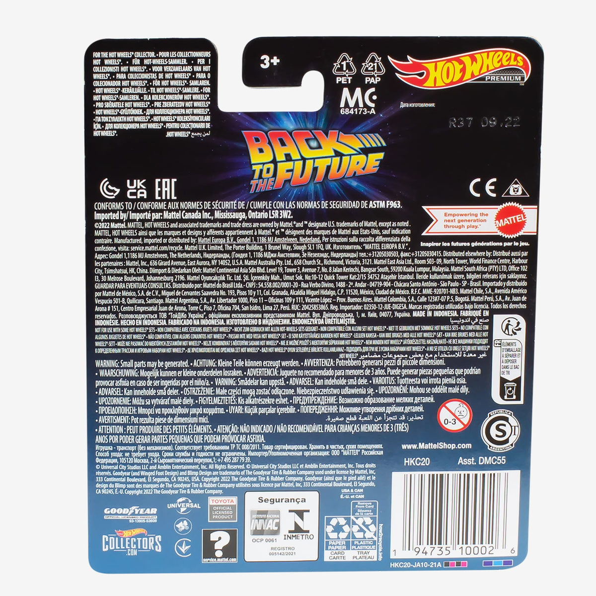 Hot Wheels Retro Entertainment Back to the Future 1987 Toyota Pickup