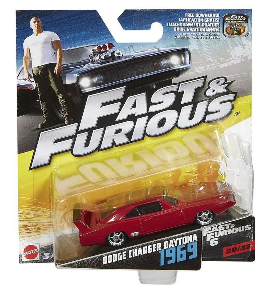 Mattel Fast & Furious 1969 Dodge Charger Daytona 1:55