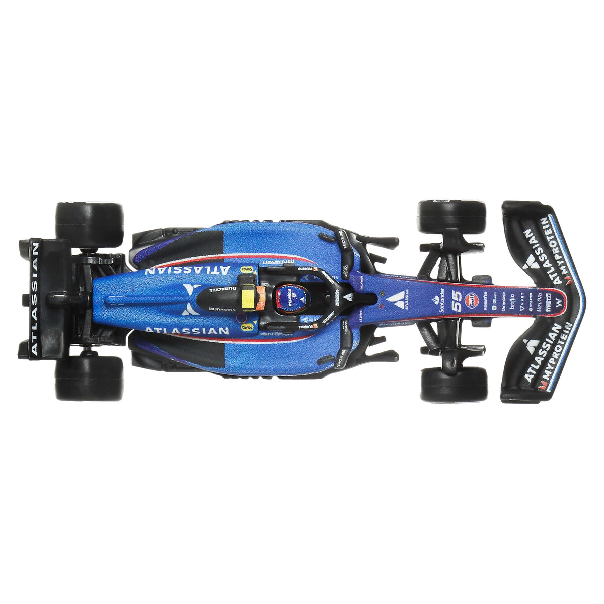 Hot Wheels Premium Atlassian Williams Racing 2025 Formula 1 Team #23 Alex Albon & Team #55 Carlos Sainz