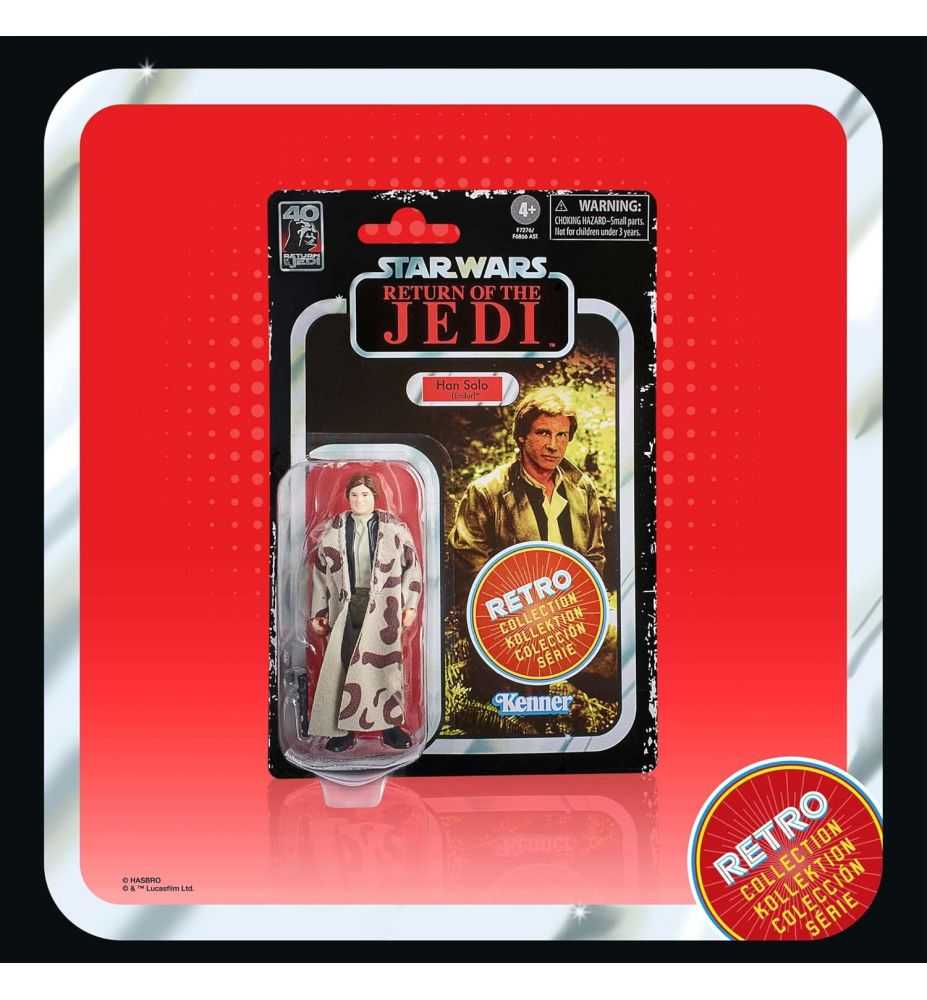 Star Wars Retro Collection Return of the Jedi Han Solo (Endor) Action Figure 9.5cm