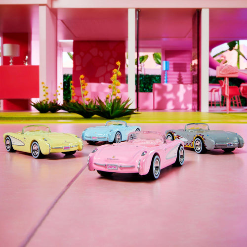 Barbie The Movie Hot Wheels Corvette 4-Pack