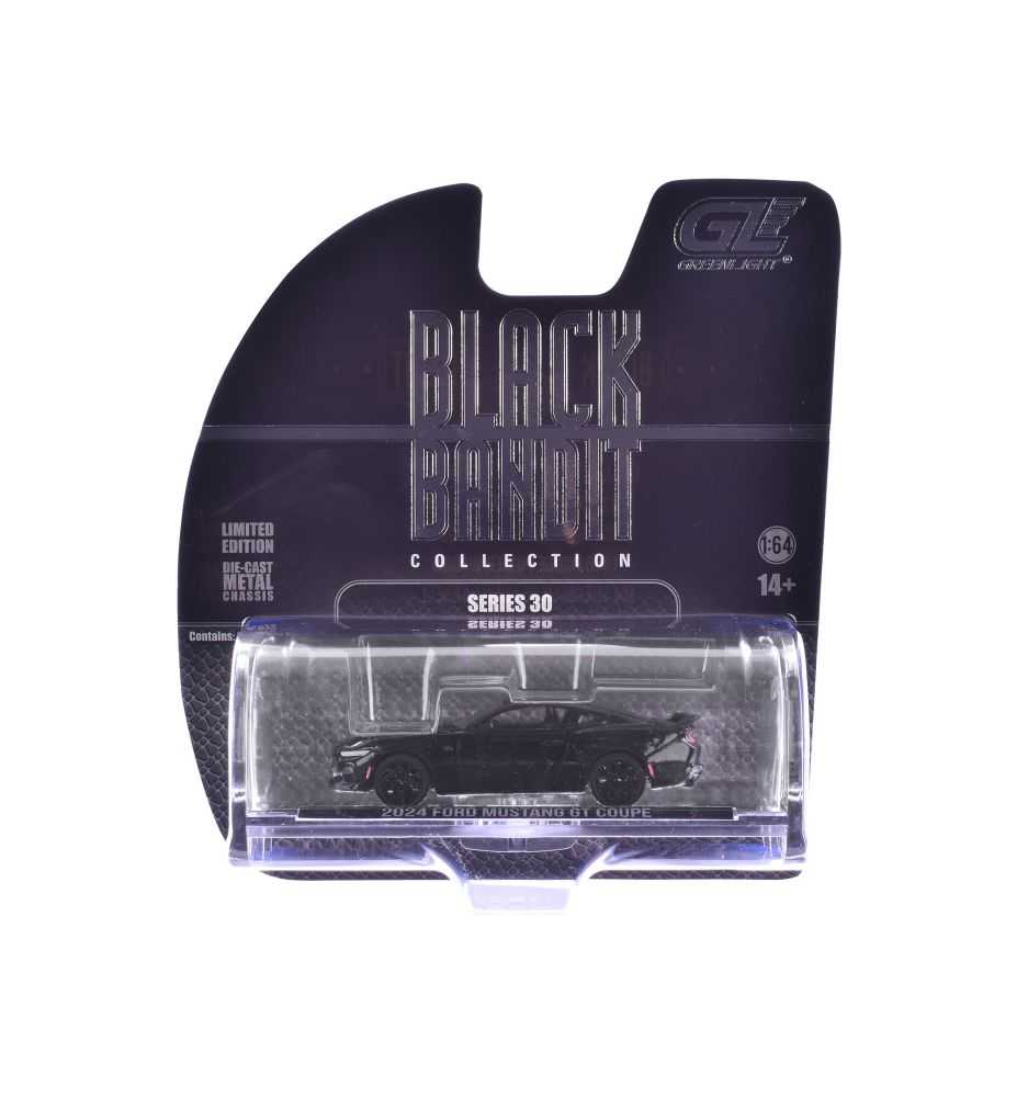 Greenlight Black Bandit 2024 Ford Mustang GT Coupe 1:64