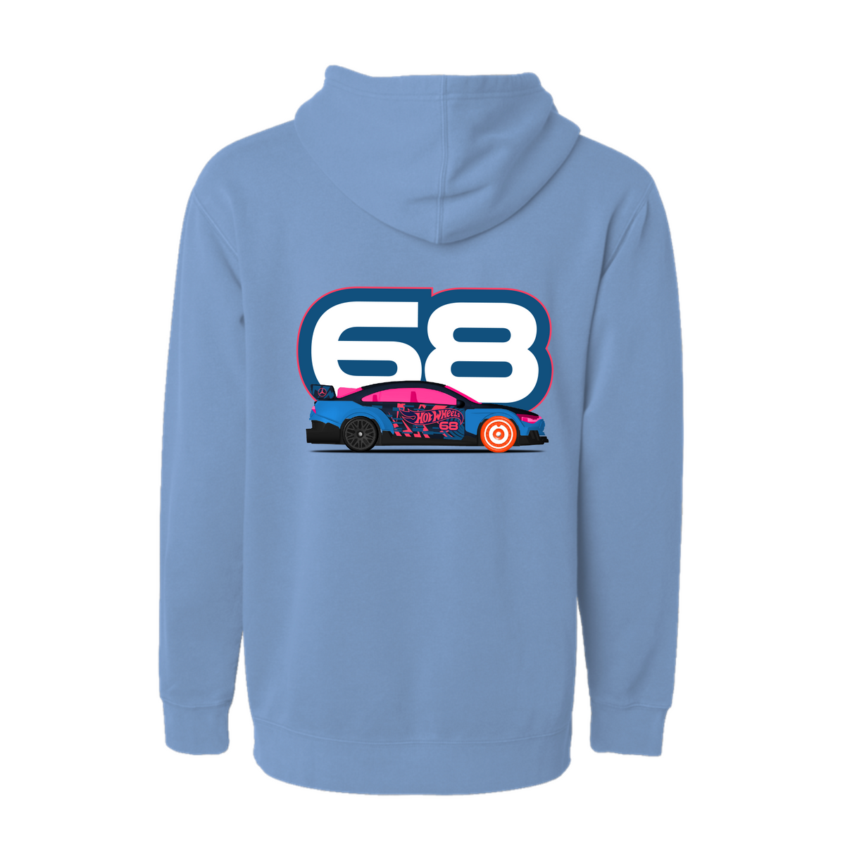 Hot Wheels x Mercedes Benz Embroidered Blue Hoodie