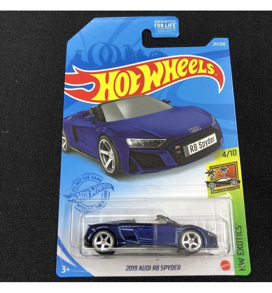 Hot Wheels 2019 Audi R8 Spyder Blue Super Treasure Hunt HW Exotics 4/10 2021