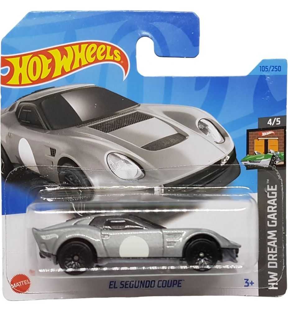 Hot Wheels El Segundo Coupe HW Dream Garage 4/5 Silver Metallic (Short Card)