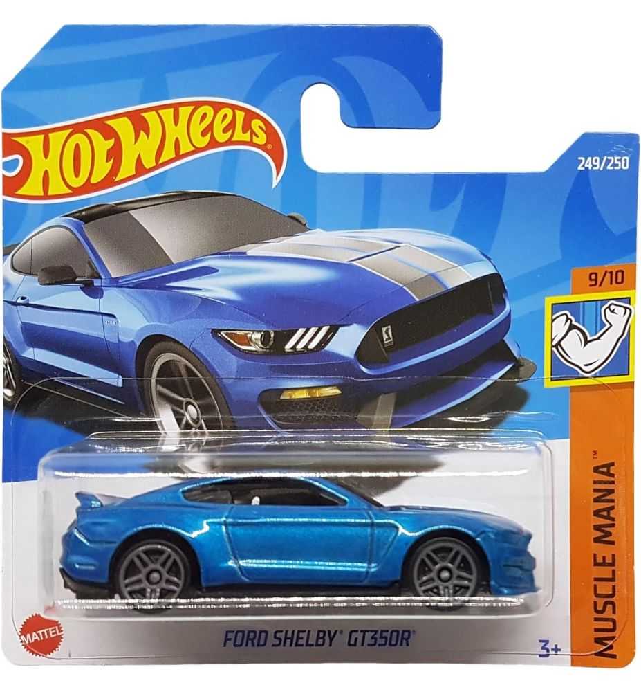 Hot Wheels Ford Shelby GT350R Muscle Mania 9/10 Blue Metallic (Short Card)