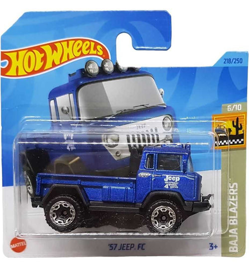 Hot Wheels '57 Jeep FC Baja Blazers 6/10 Dark Blue Metallic (Short Card)