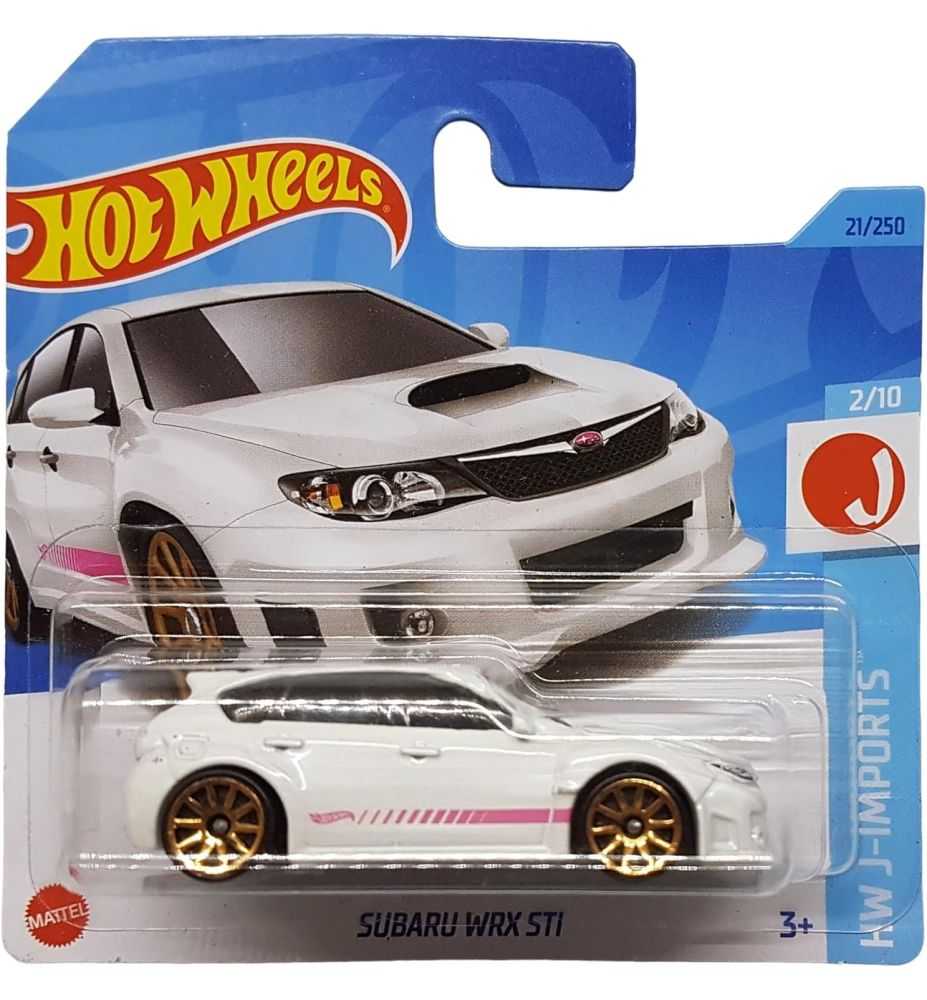 Hot Wheels Subaru WRX STI HW J-Imports 2/10 White (Short Card)