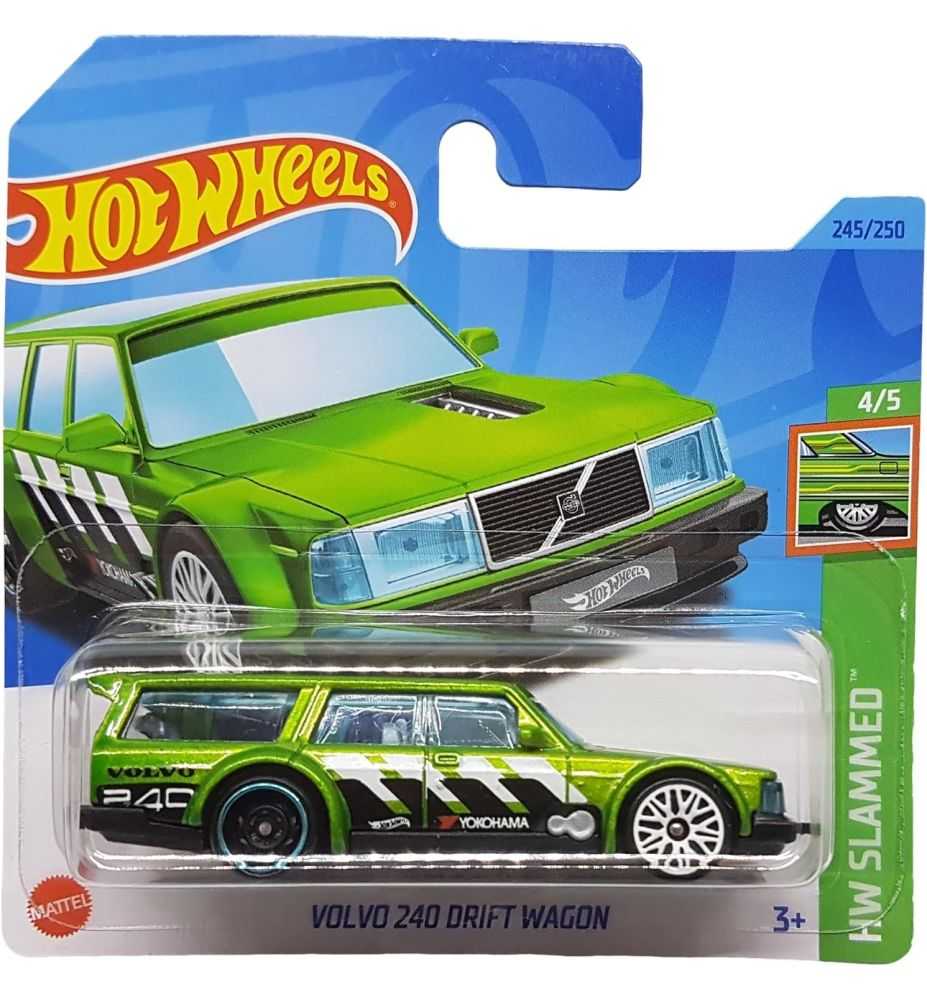 Hot Wheels Volvo 240 Drift Wagon HW Slammed 4/5 Yokohama Green Metallic (Short Card)