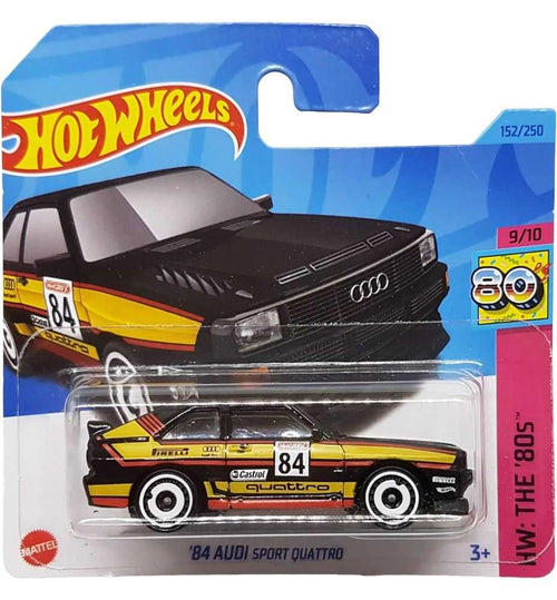 Hot Wheels '84 Audi Sport Quattro HW The '80s 9/10 Castrol Pirelli (Short Card) HKG88