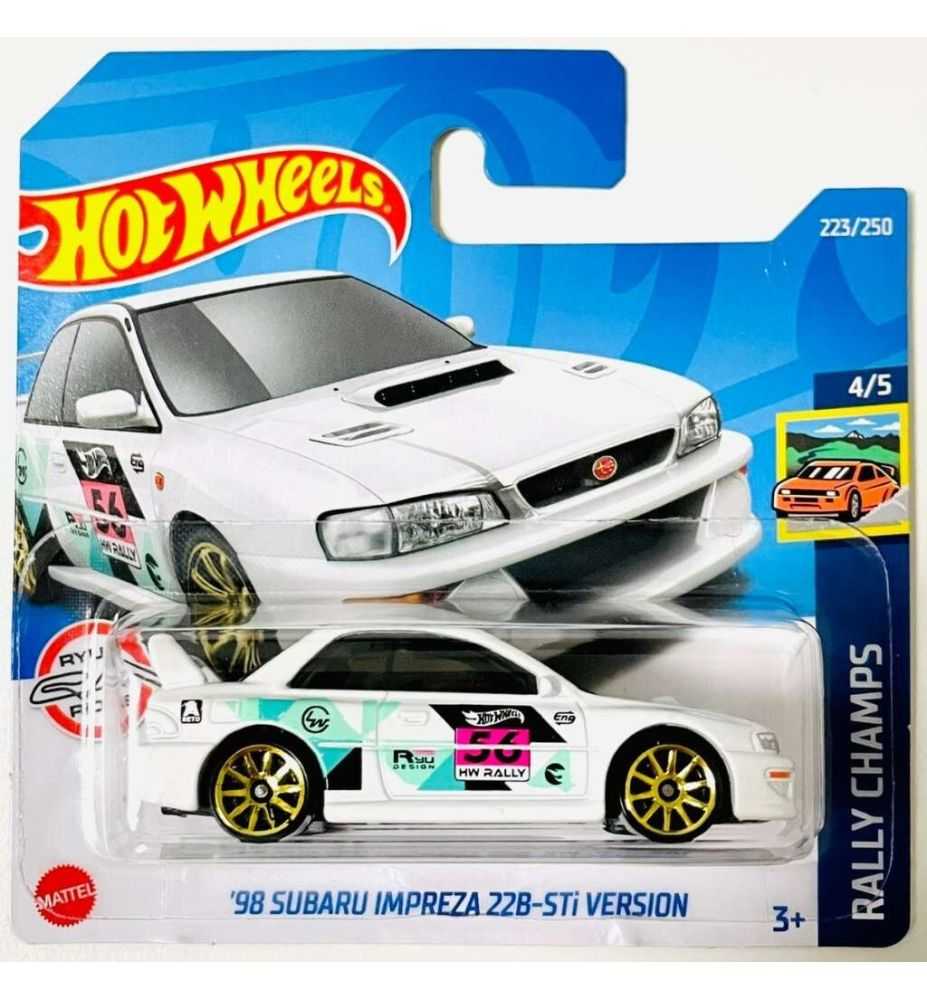 Hot Wheels '98 Subaru Impreza 22B STi Version Treasure Hunt Rally Champs 4/5 2022 (Short Card)
