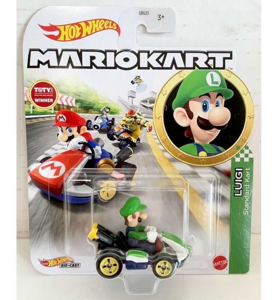 Hot Wheels Mario Kart Luigi Standard Kart