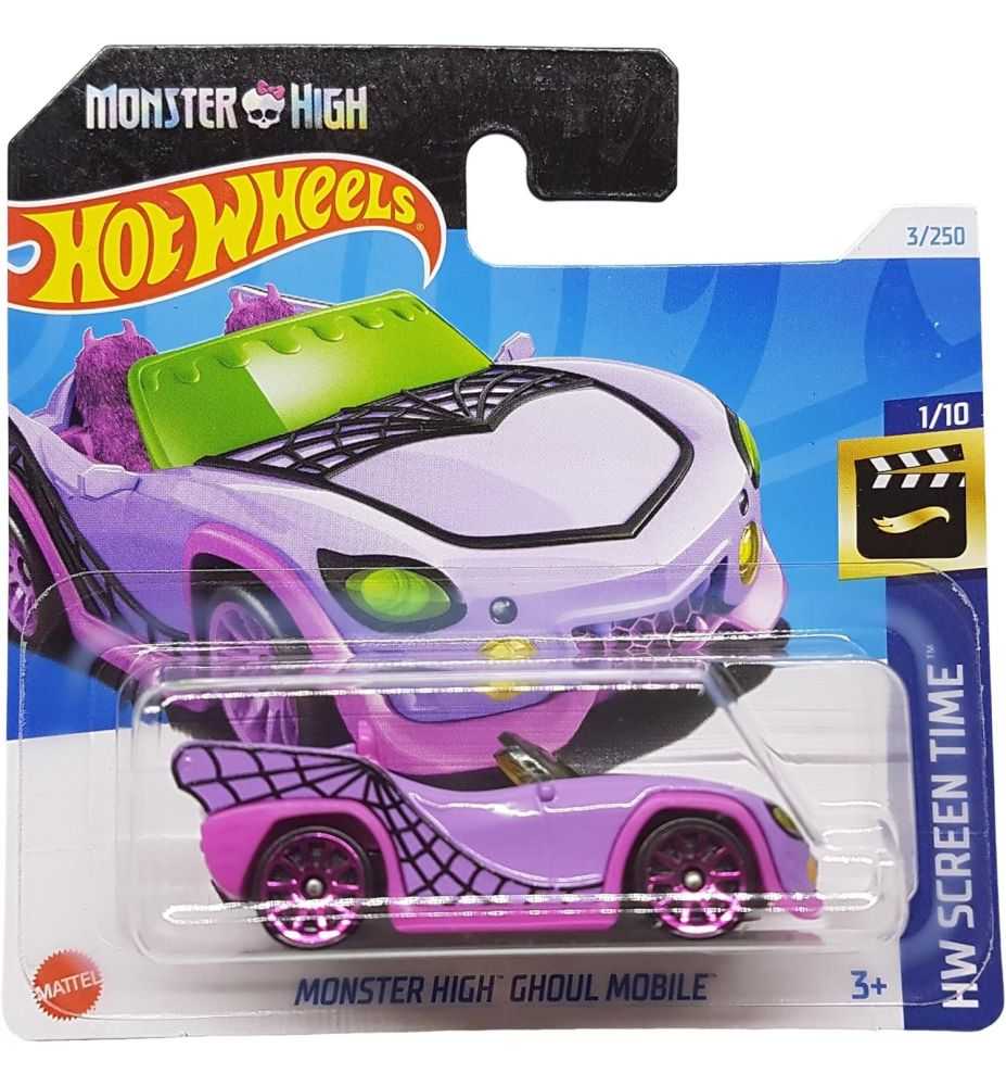 Hot Wheels Monster High Ghoul Mobile HW Screen Time 1/10 Pink (Short Card)