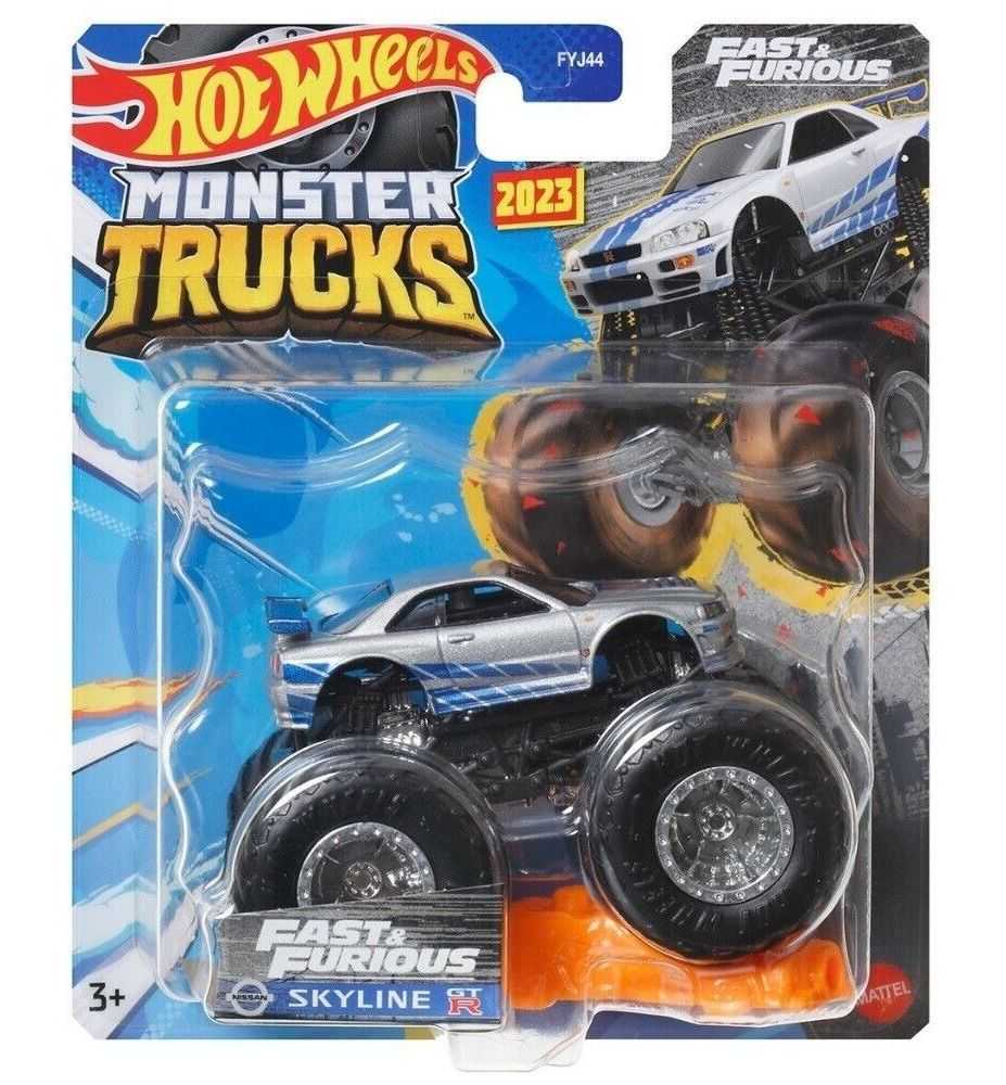 Hot Wheels Monster Trucks Fast & Furious Nissan Skyline