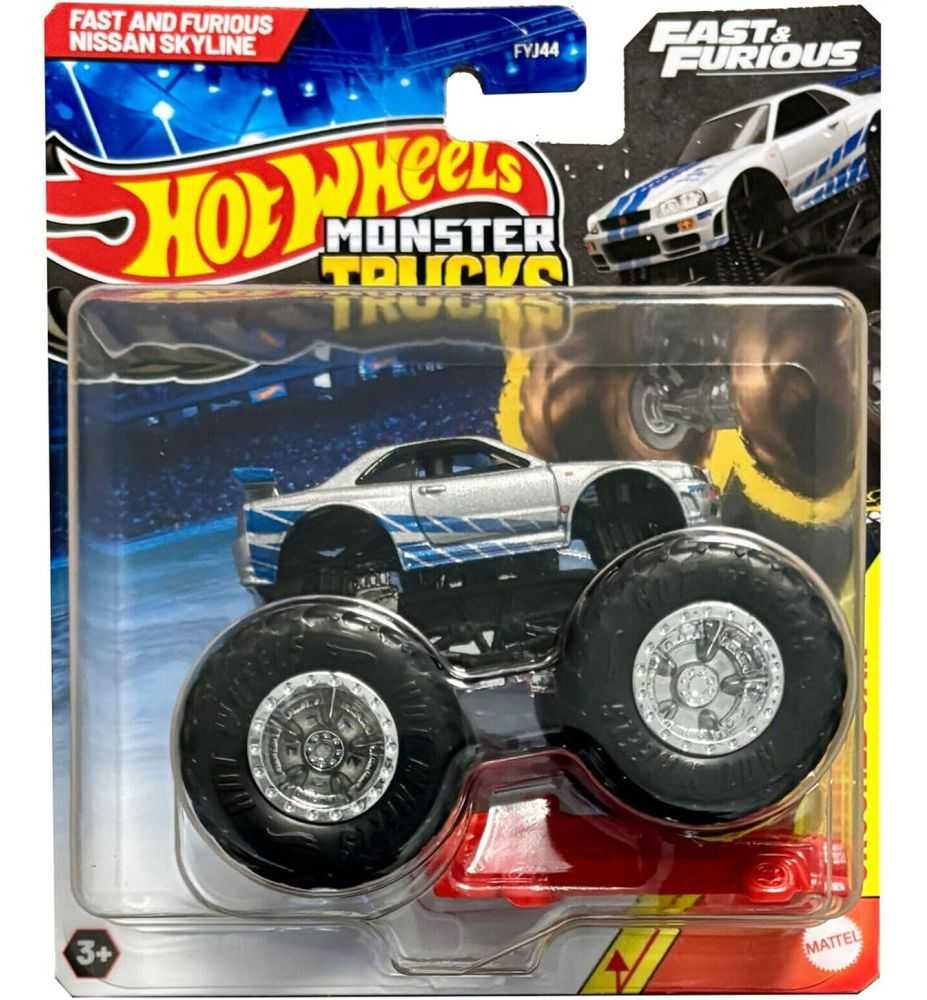 Hot Wheels Monster Trucks Fast & Furious Nissan Skyline
