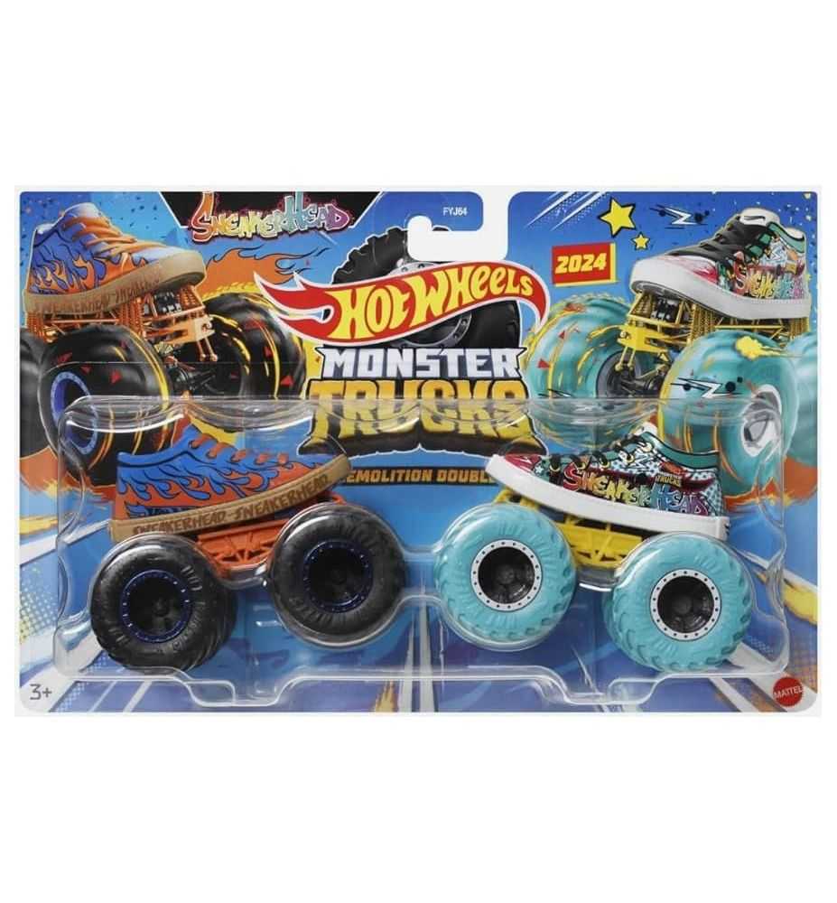 Hot Wheels Monster Trucks Demolition Doubles Sneaker Head