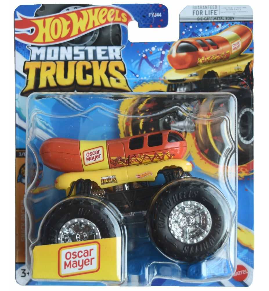 Hot Wheels Monster Trucks Oscar Mayer (Damaged Card)