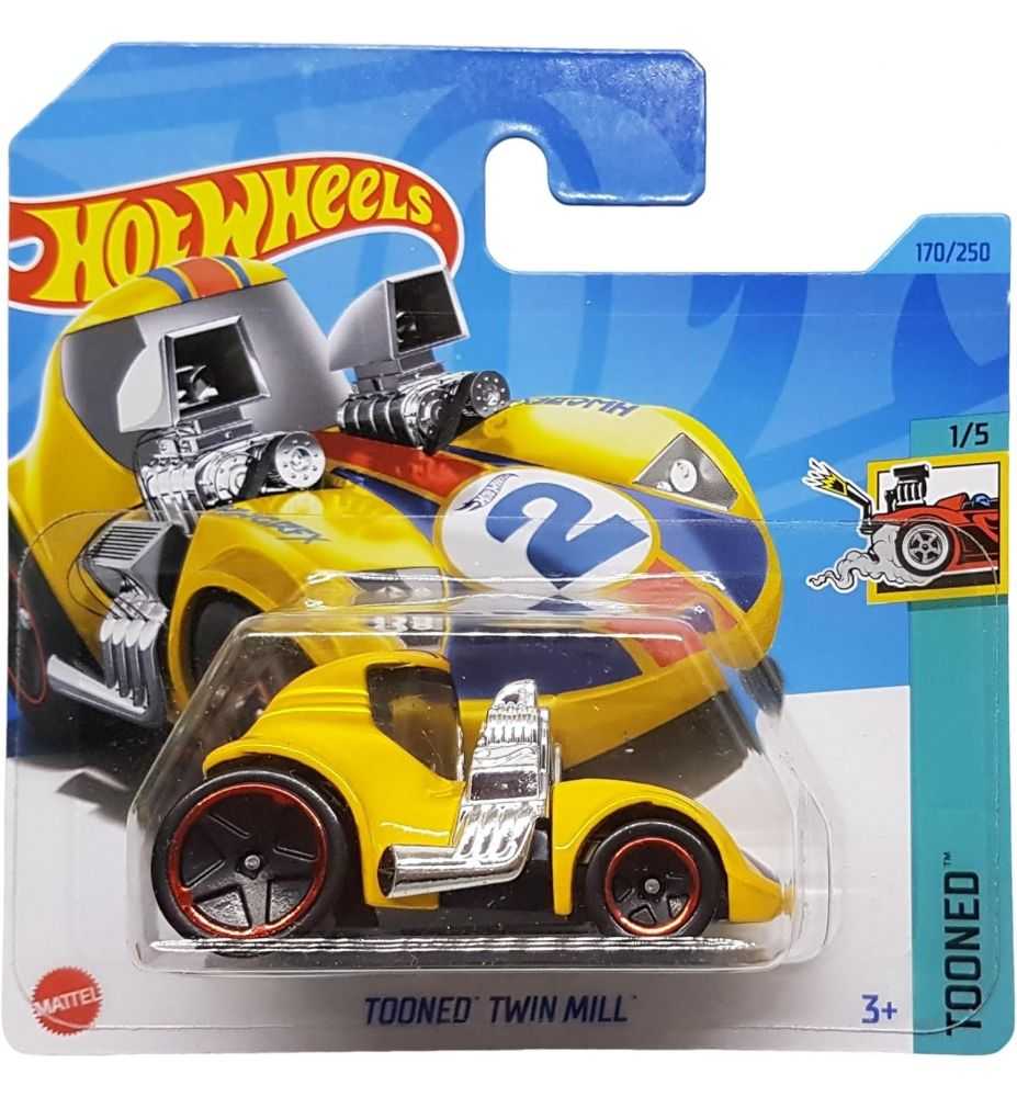 Hot Wheels Tooned Twin Mill Tooned 1/5 Yellow (Short Card)