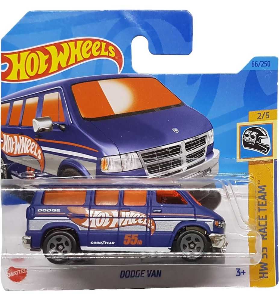 Hot Wheels Dodge Van HW 55 Race Team 2/5 Goodyear (Short Card)