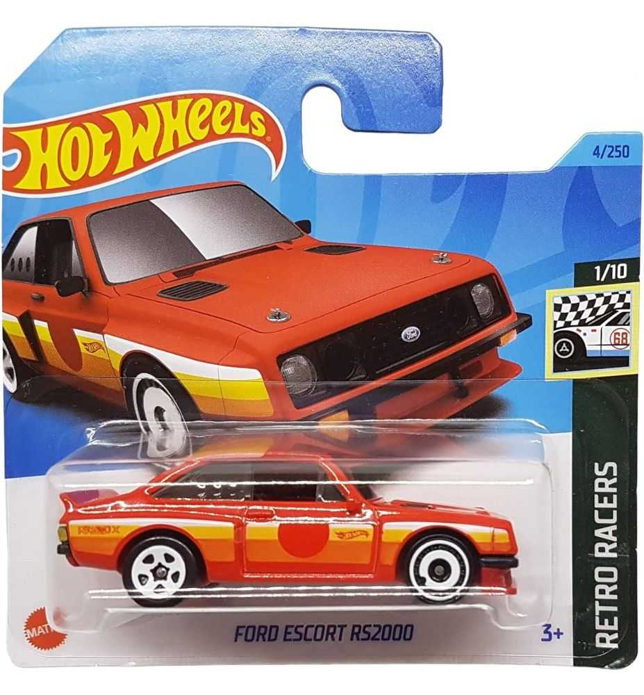 Hot Wheels Ford Escort RS2000 Retro Racers 1/10 Red (Short Card)