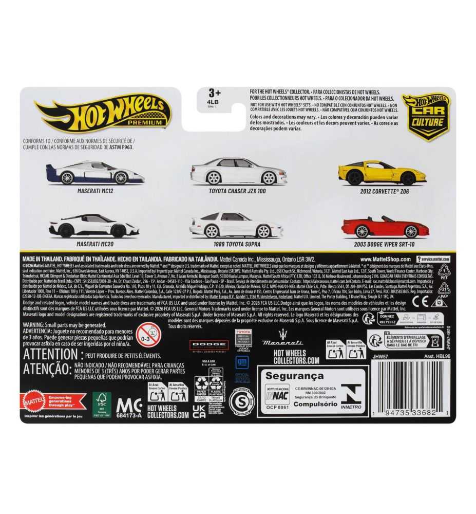 Hot Wheels Premium 2-Pack Toyota Chaser JZX100 & 1989 Toyota Supra