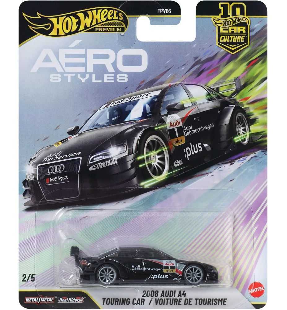 Hot Wheels Premium Aerostyles 2008 Audi A4 Touring Car (2/5)