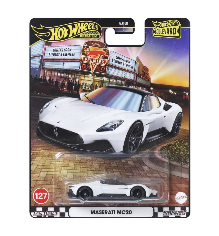 Hot Wheels Premium Boulevard Maserati MC20 White
